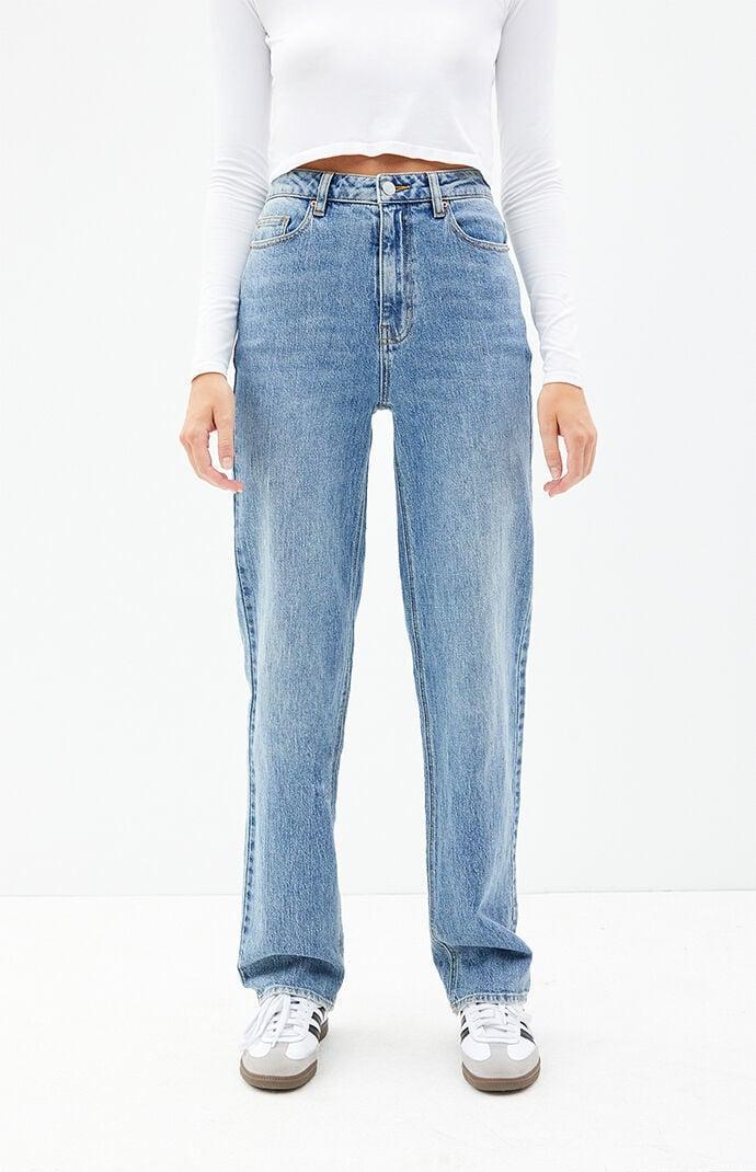 Women's Stretch Dad Jeans - Product Image