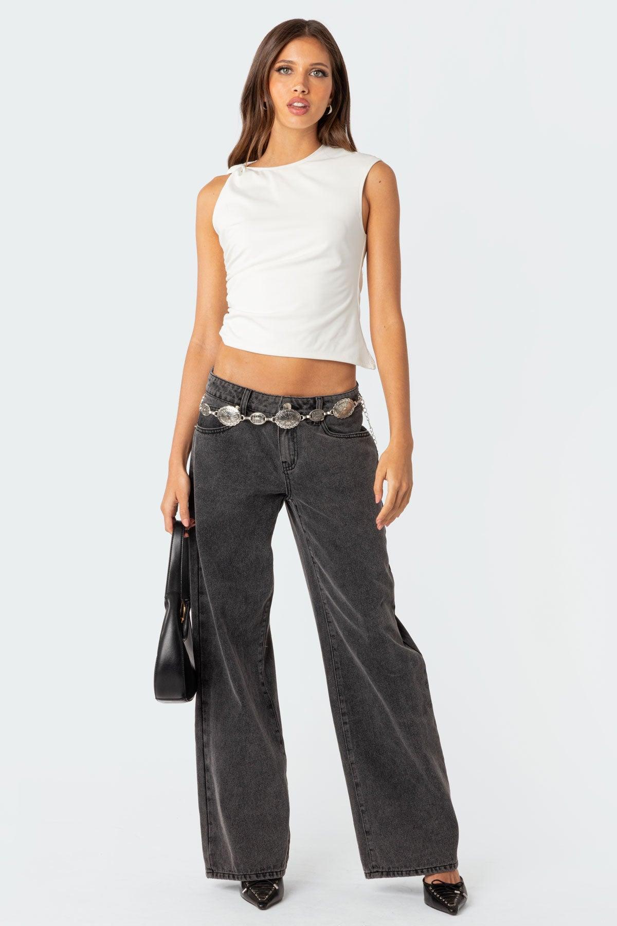 Raelynn Washed Low Rise Jeans product image