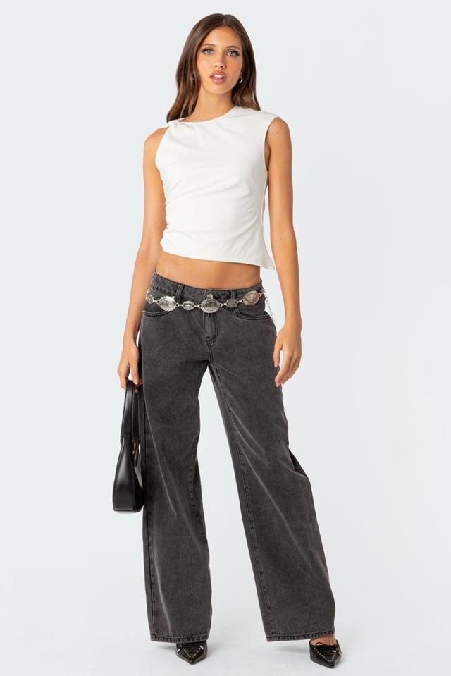 Raelynn Washed Low Rise Jeans Product Image