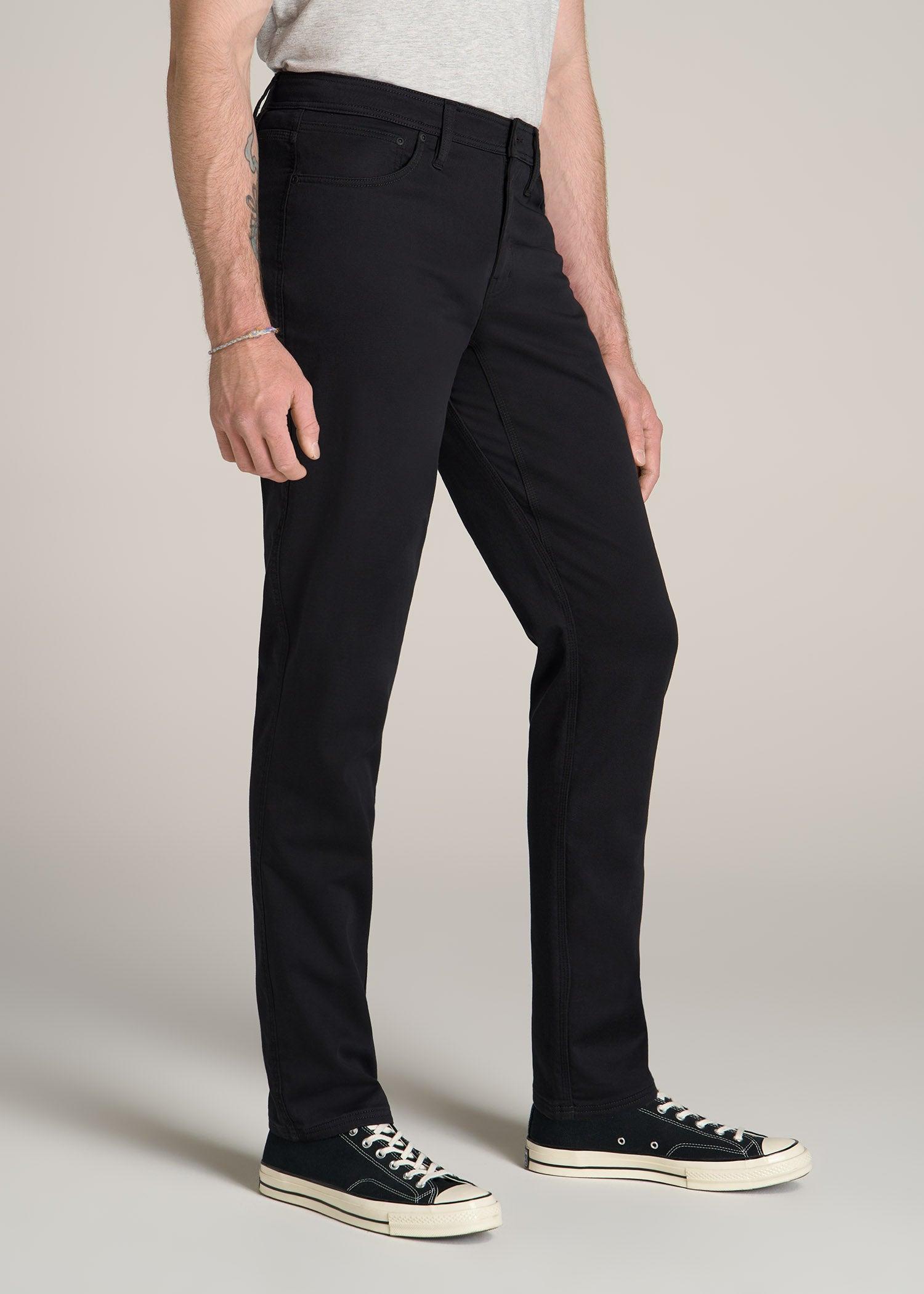 Everyday Comfort 5-Pocket TAPERED-FIT Pant for Tall Men in Black Male Product Image