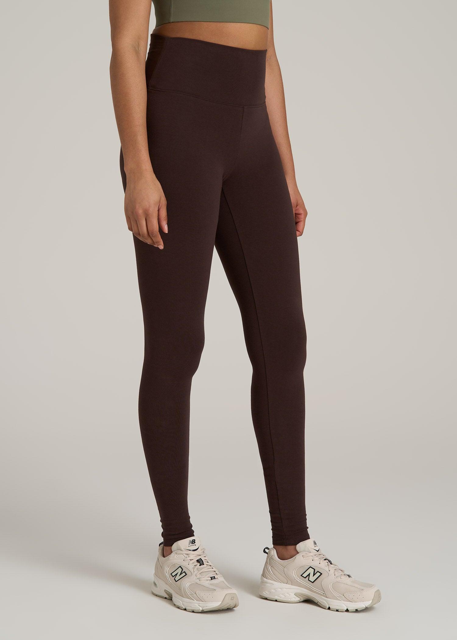 Women's Tall Cotton Leggings in Espresso Product Image