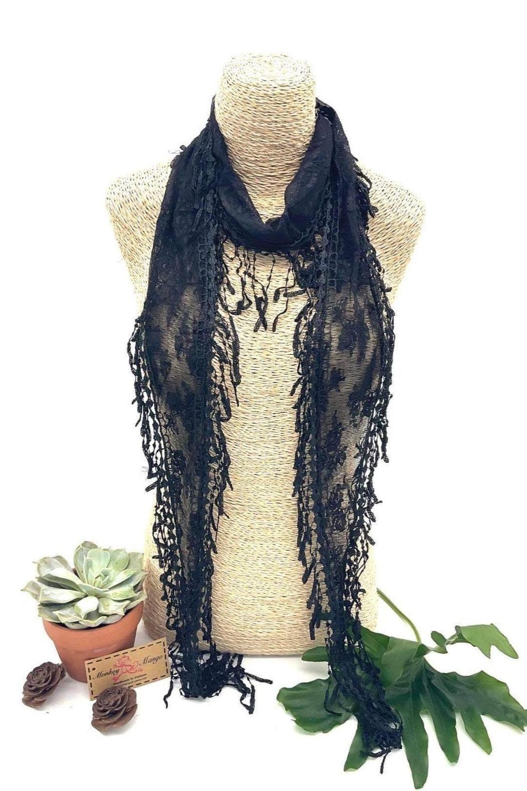 Floral Lace Scarf Female Product Image