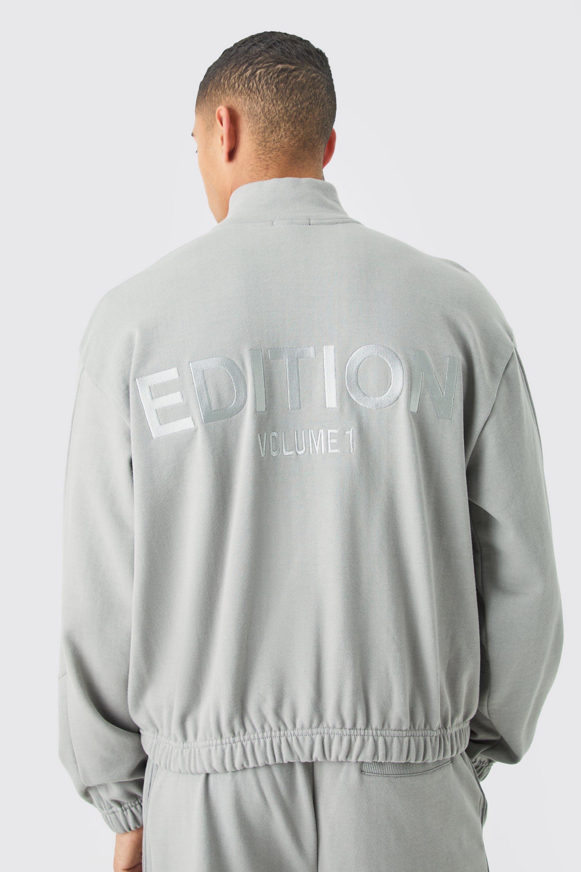 EDITION Oversized Boxy Heavyweight Funnel Neck Sweatshirt | boohooMAN USA Product Image