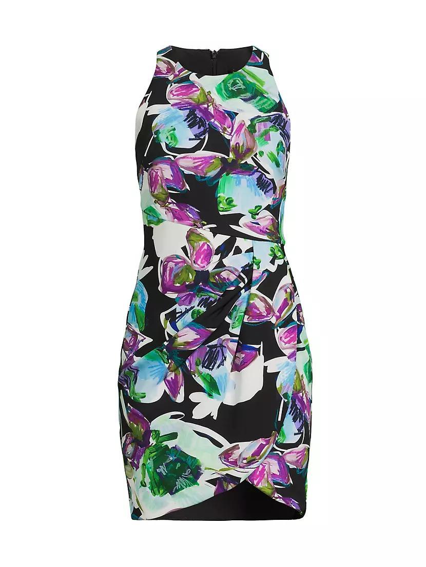 Brett Abstract Floral Minidress Product Image