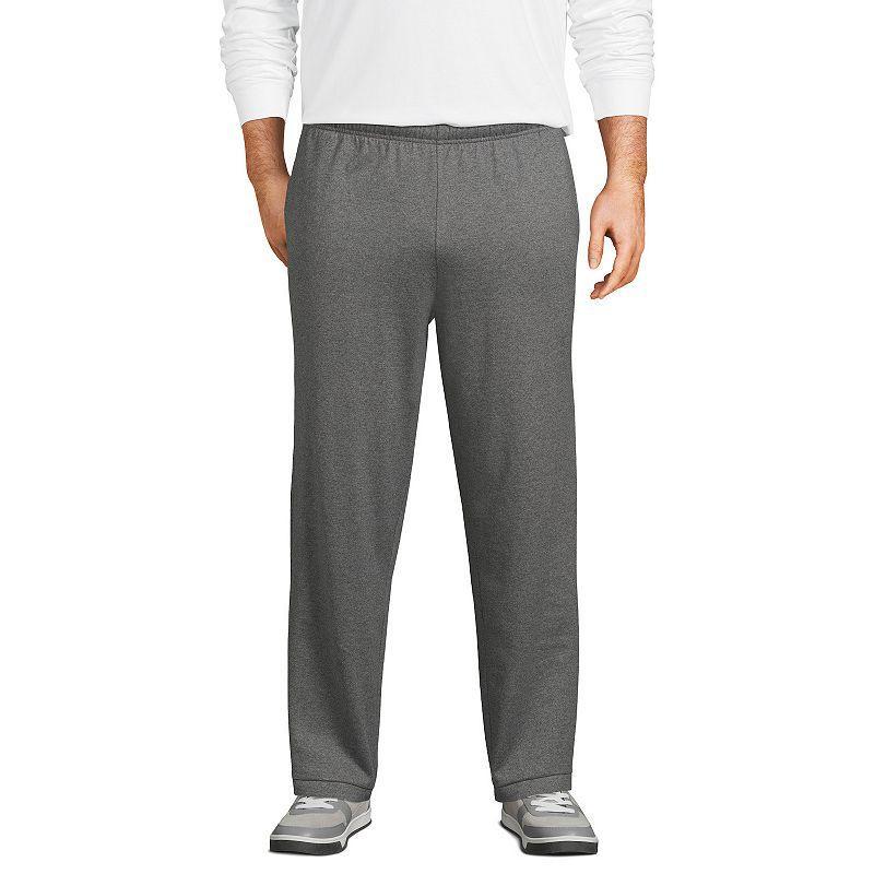 Big & Tall Lands End Jersey Knit Sweatpants, Mens Radiant Blue Product Image