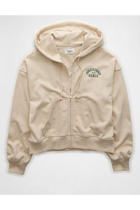 AE Fleece Zip-Up Hoodie Womens Product Image