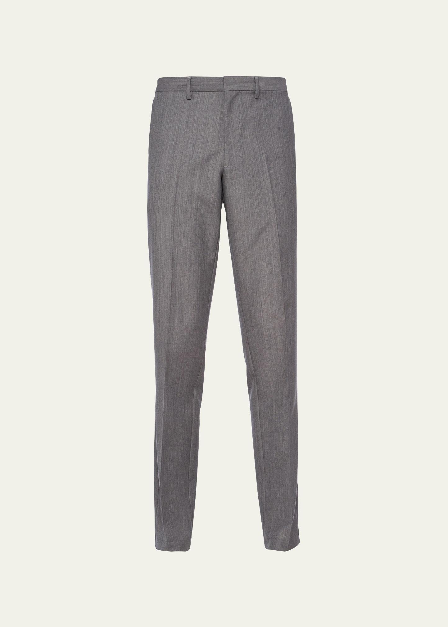 Mens Mohair Wool Pants - Grey - Size 52 - Grey - Size 52 Product Image