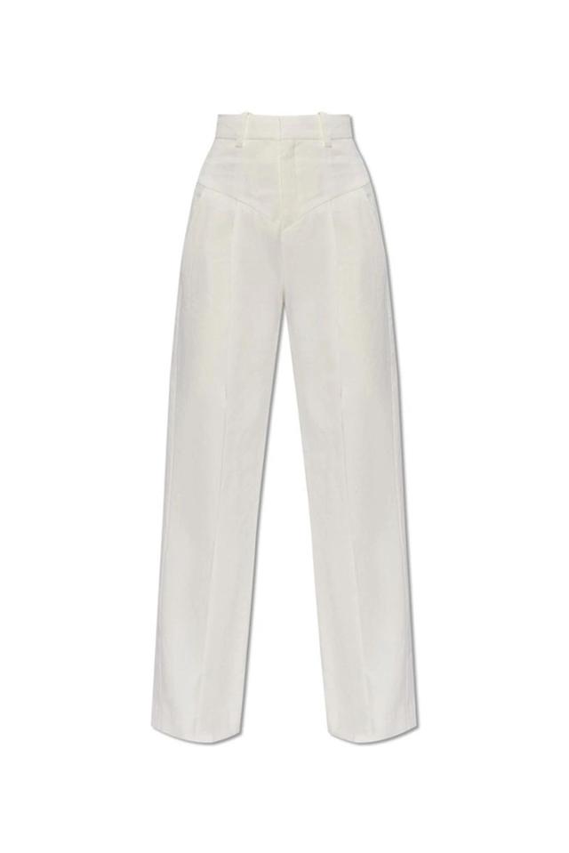 ISABEL MARANT Wide-leg Pants In White Product Image