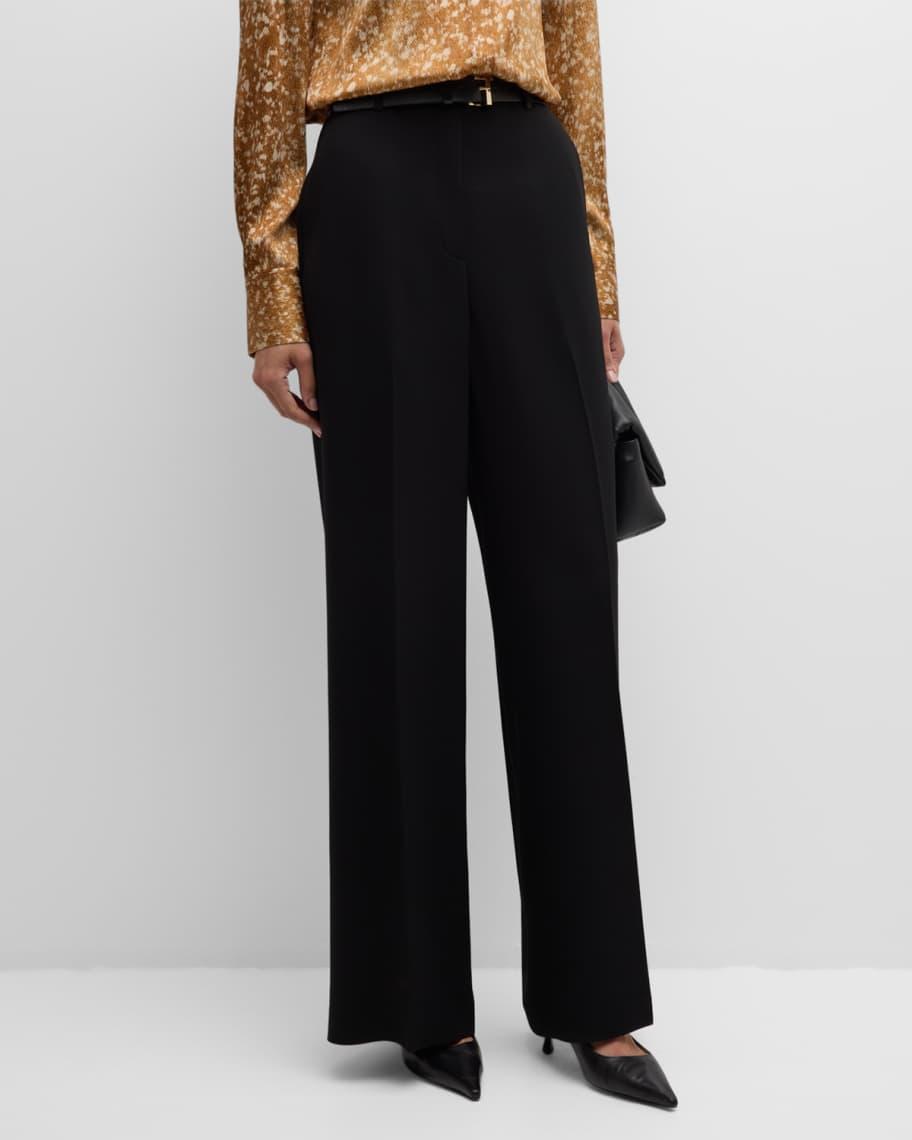 Thames Wide-Leg Crepe Pants Product Image