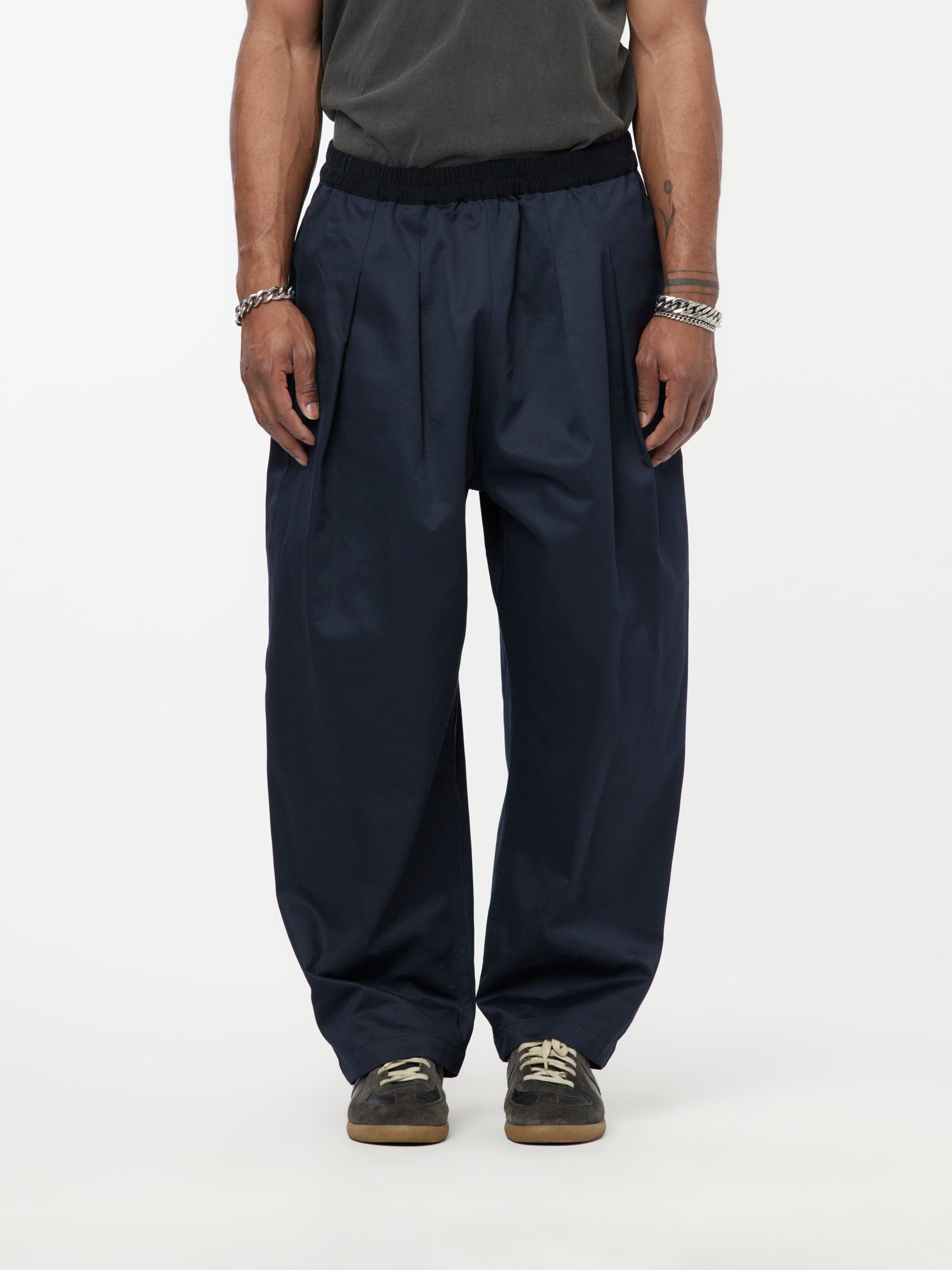 Cotton Trousers (Dark Blue) Product Image