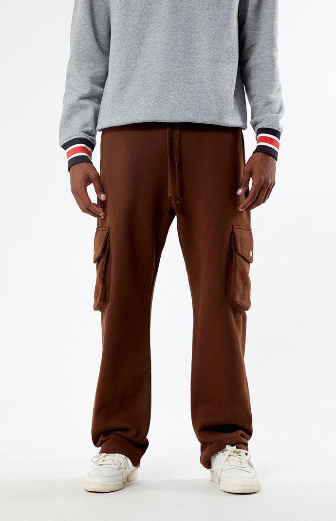 Mens Baggy Fleece Cargo Sweatpants Product Image