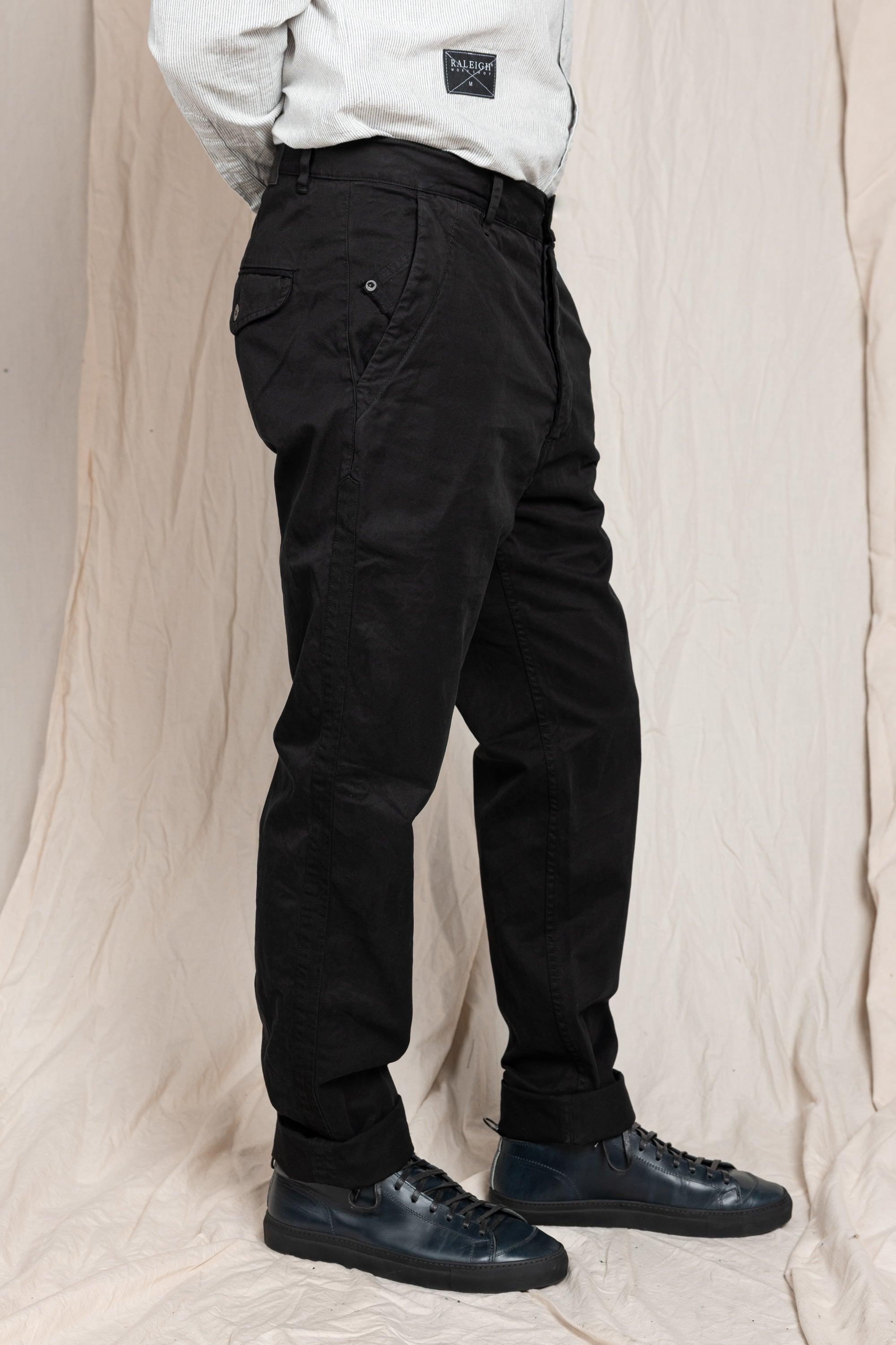 Rowan Trouser | Black Twill Male Product Image