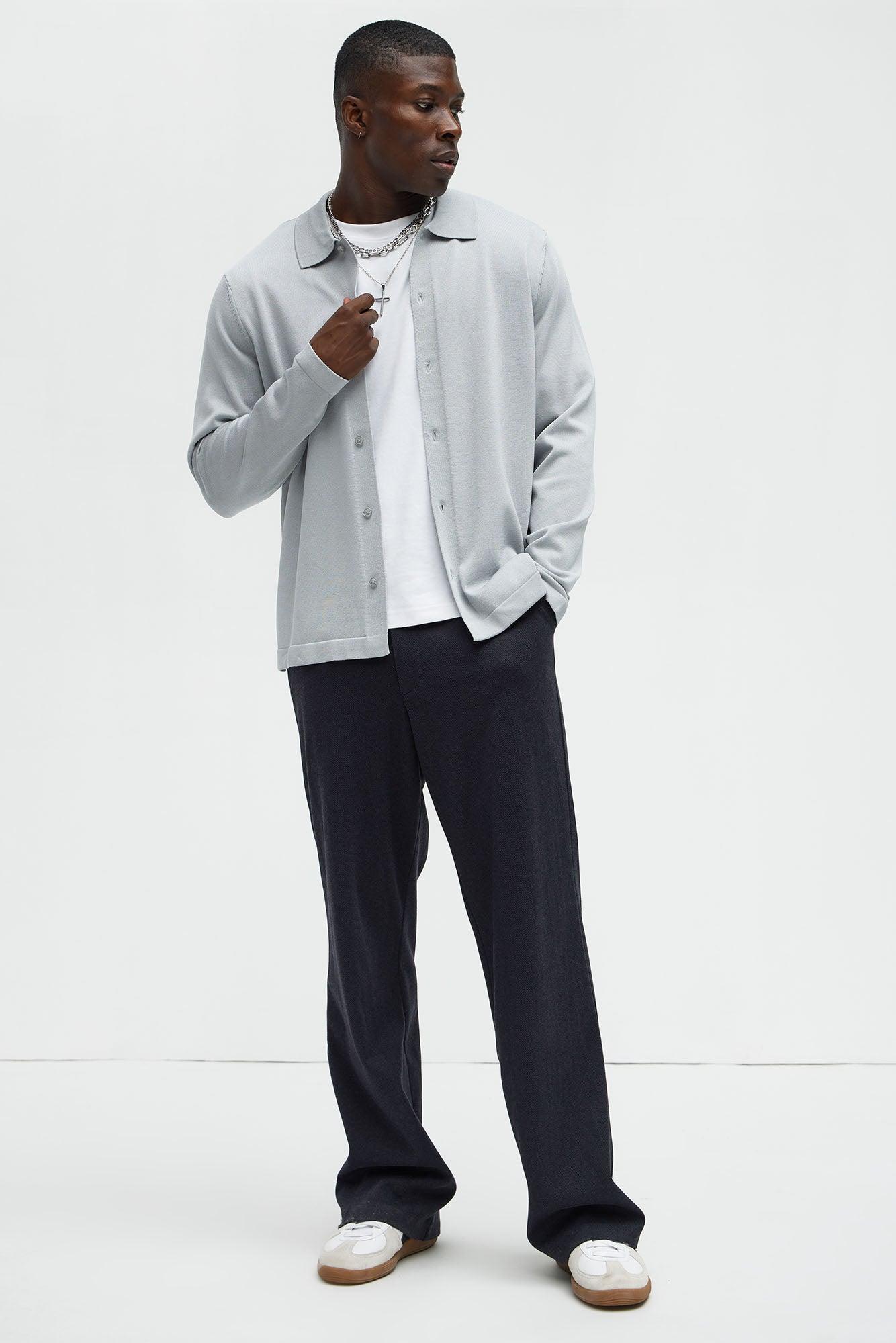 Summer Bummer Straight Trousers - Navy Product Image