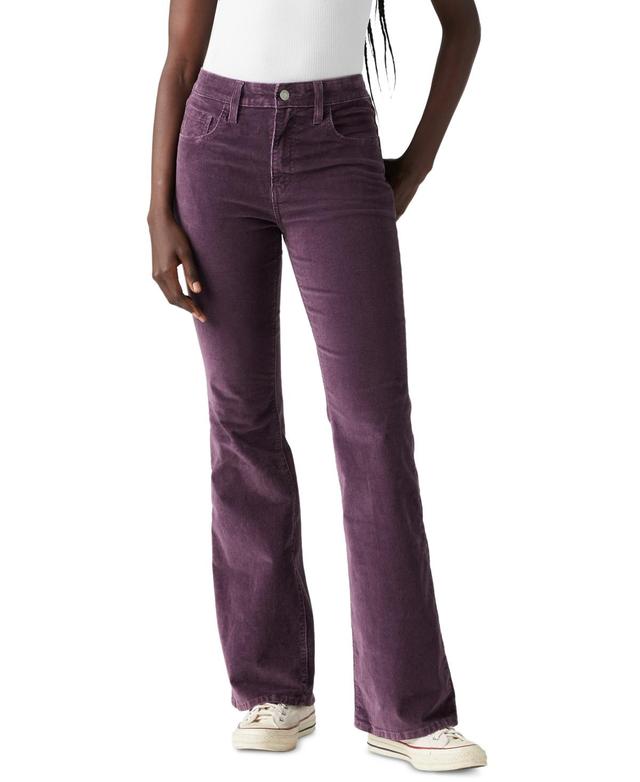 Levis Womens 726 High Rise Slim Fit Flare Corduroy Jeans Product Image