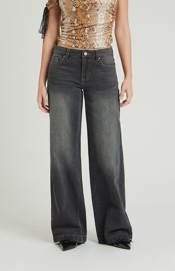 Womens Casey Low Rise Baggy Jeans - Product Image