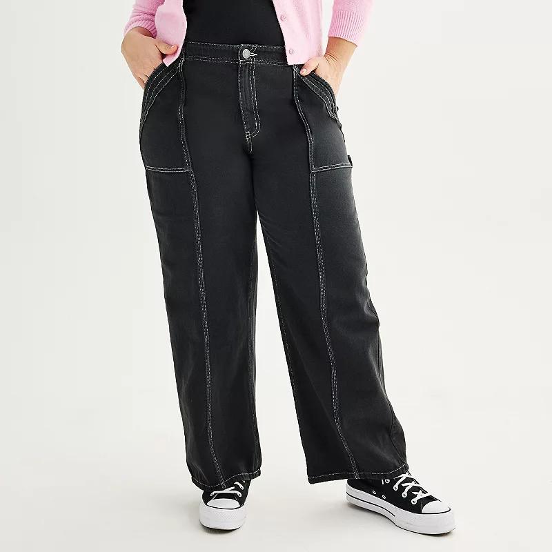 Juniors Plus Size SO Low-Rise Carpenter Utility Pants, Girls Product Image