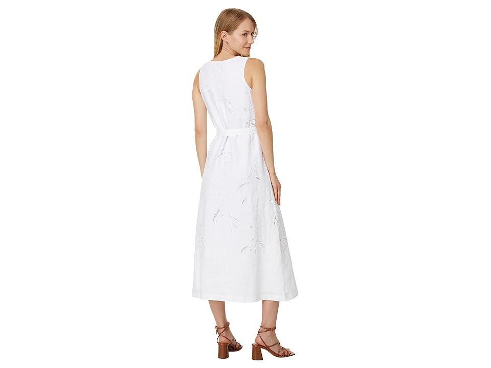 Tommy Bahama Monstera Eyelet Midi Dress Women's Dress Product Image