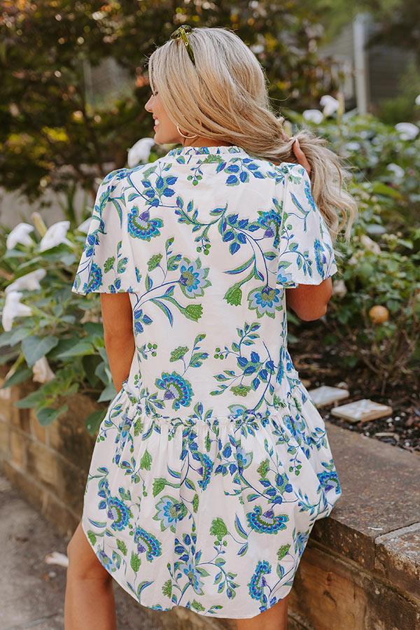 Provence Charm Floral Mini Dress Product Image