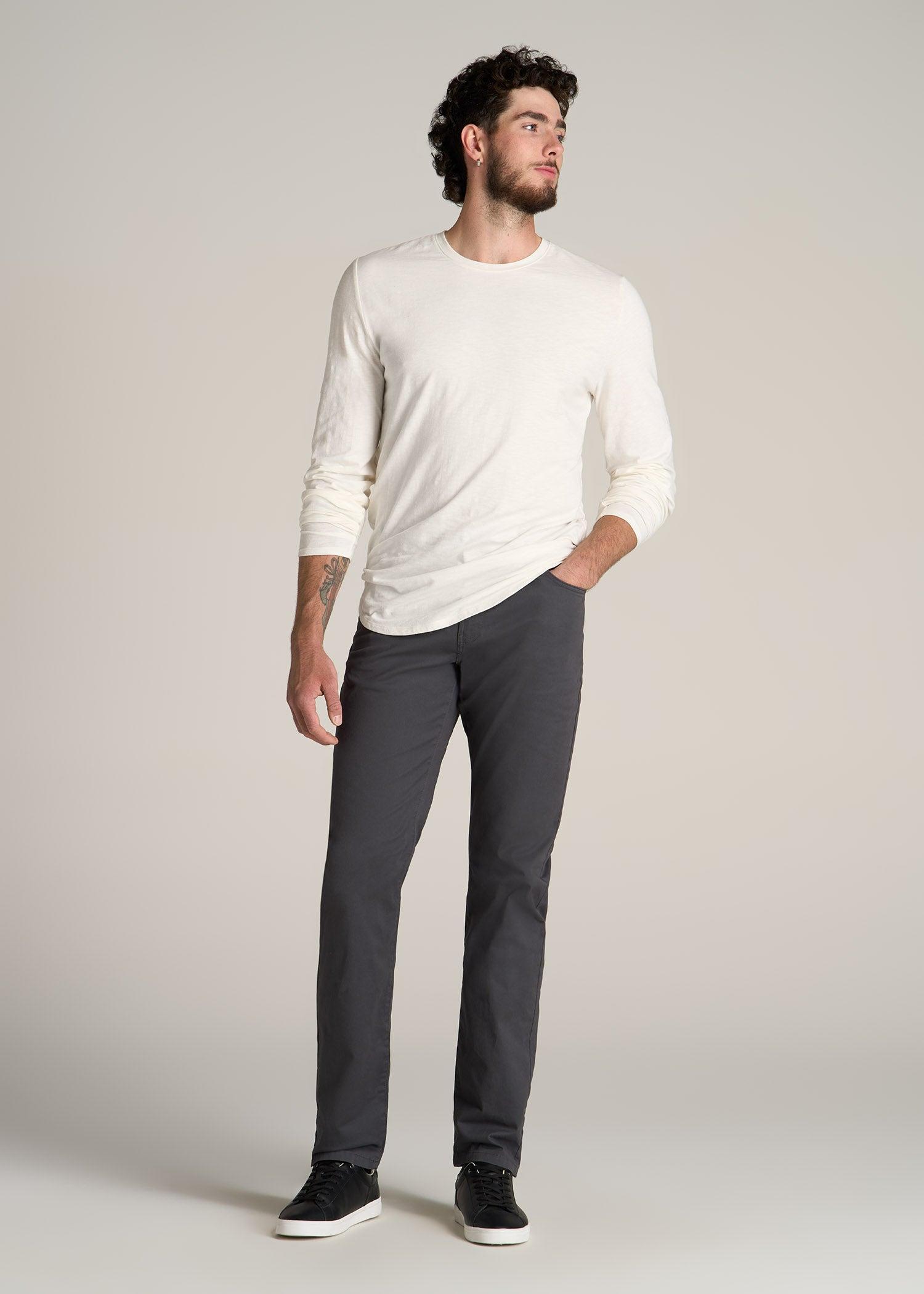 J1 STRAIGHT Leg Five-Pocket Pants for Tall Men in Iron Grey Product Image