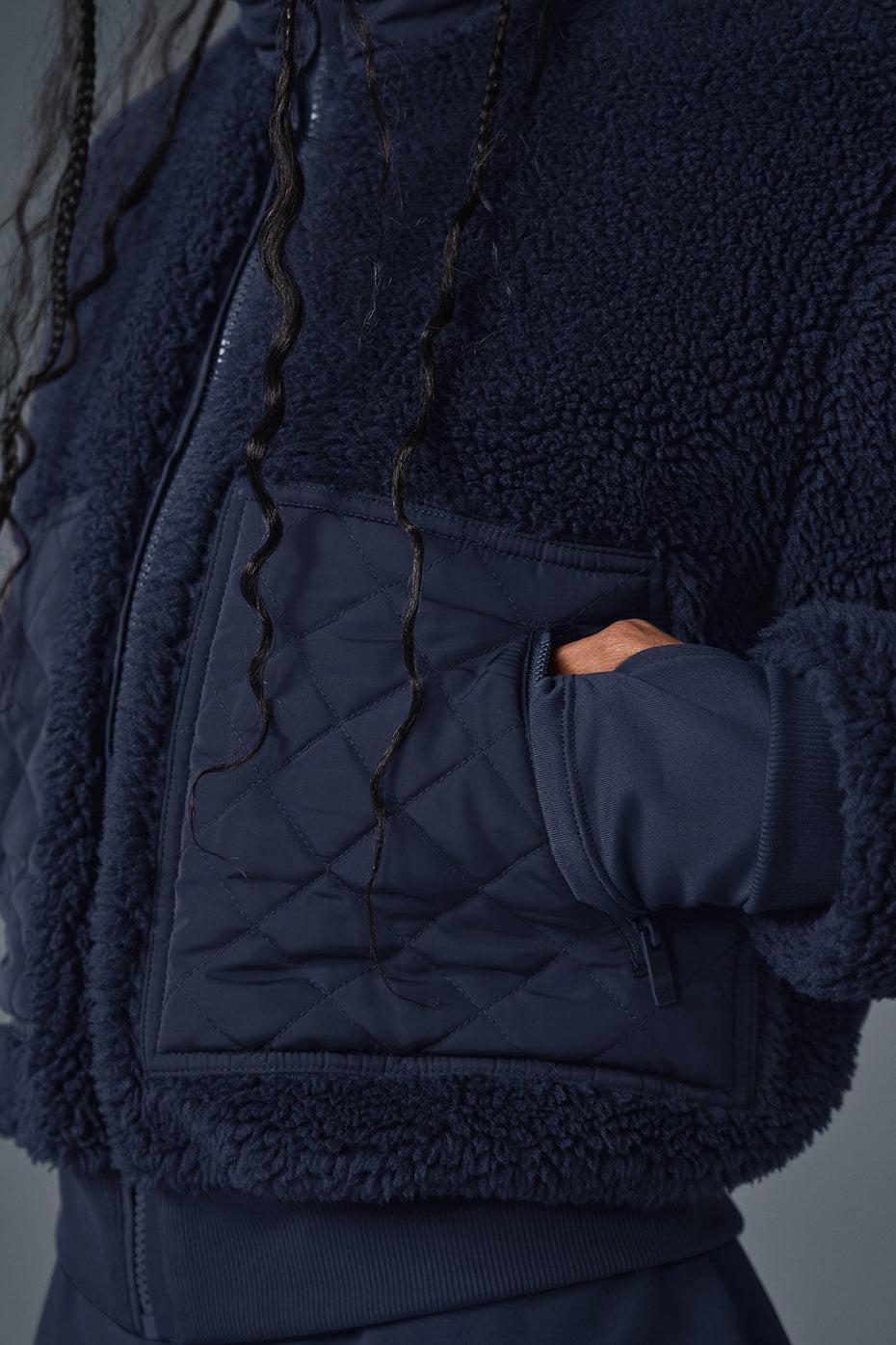 Sherpa Edge Bomber - Navy Female Product Image