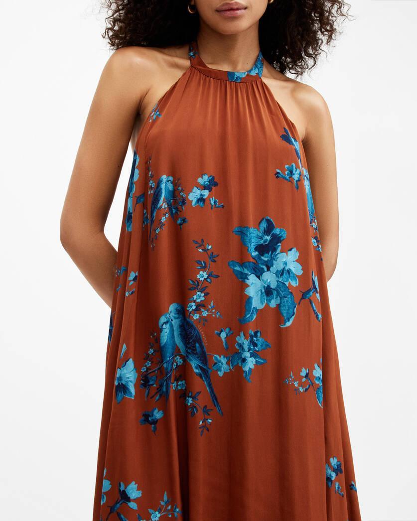 Mysti Halter Neck Floral Iona Maxi Dress Product Image