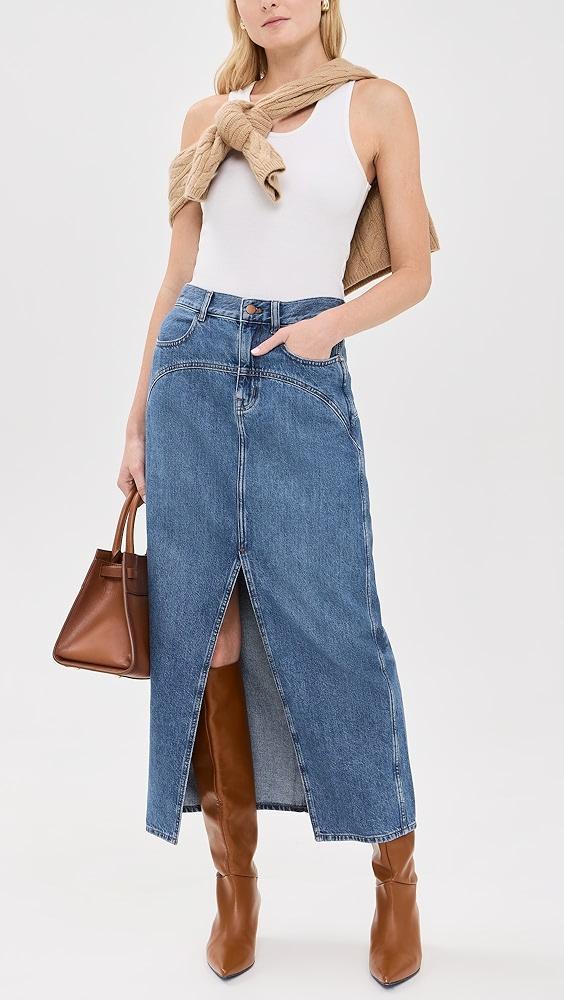 Madewell Western Yolk Midi Skirt | Shopbop Product Image