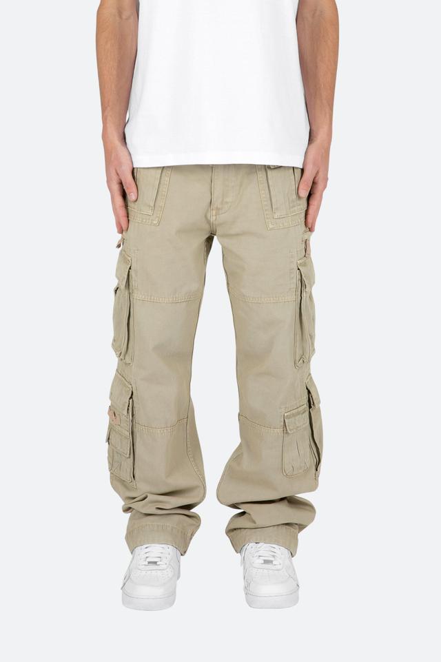 Military Cargo Pants - Brown Male Product Image