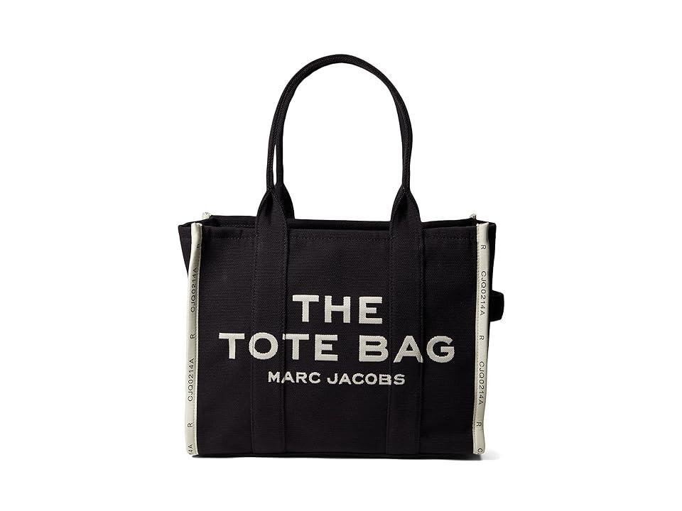 The Jacquard Large Tote Bag In Black Product Image