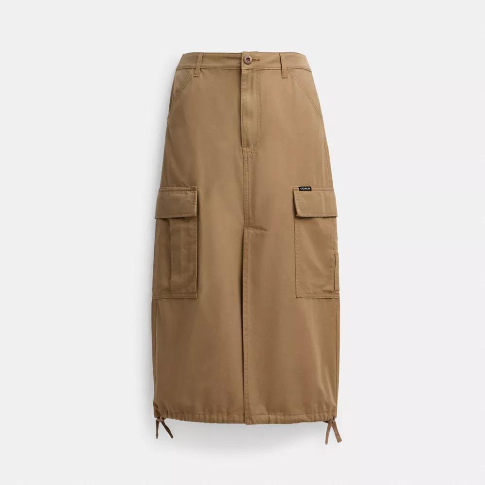 Cargo Maxi Skirt In Organic Cotton Product Image