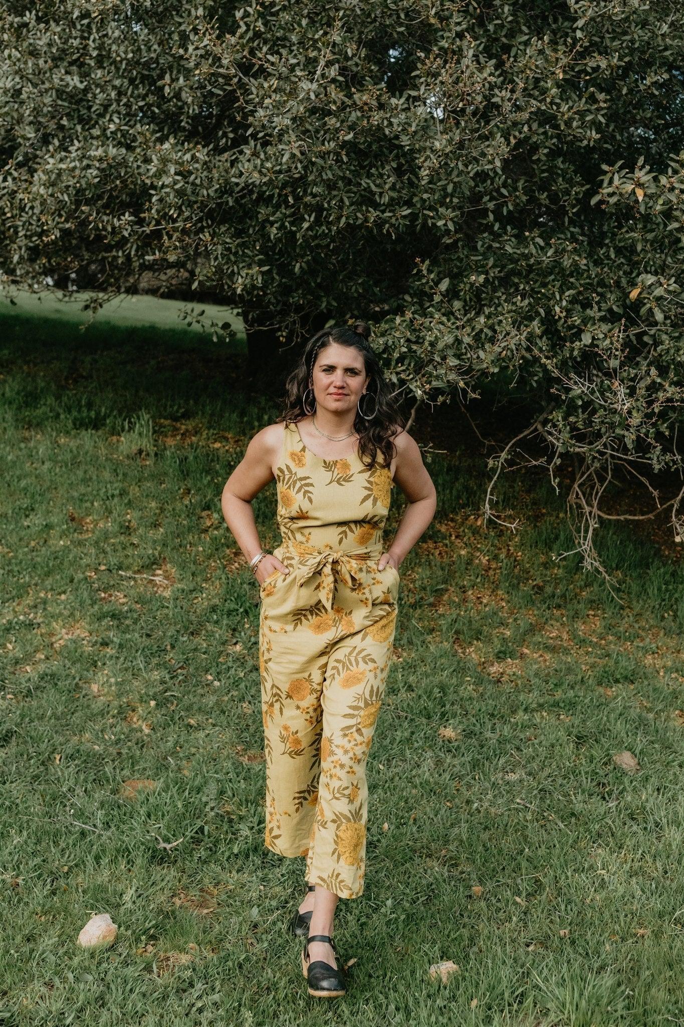 Liberty Jumpsuit in Mustard Marigold Product Image