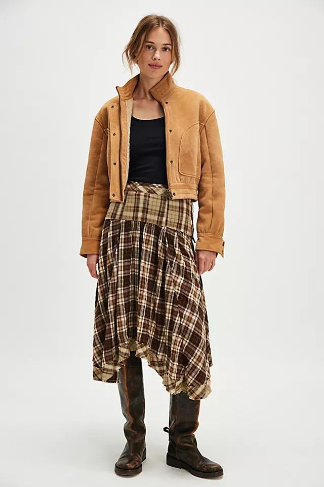 Whitestone Plaid Midi Skirt Product Image