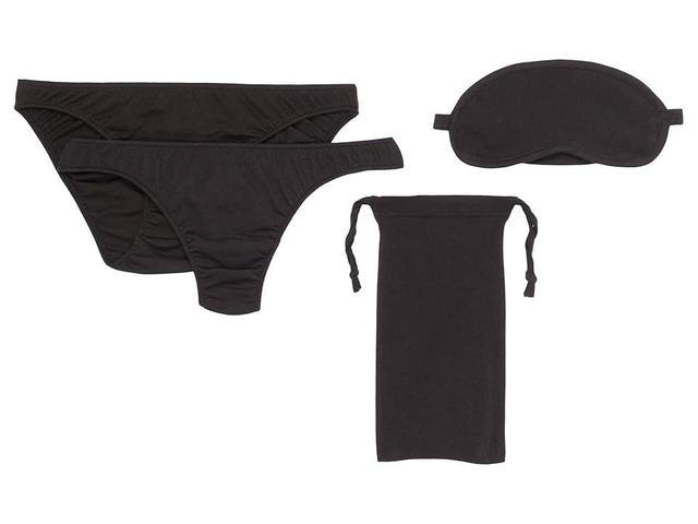 Only Hearts Organic Cotton Cozy Set- Eye Mask, French Bikini, Thong Women's Underwear Product Image