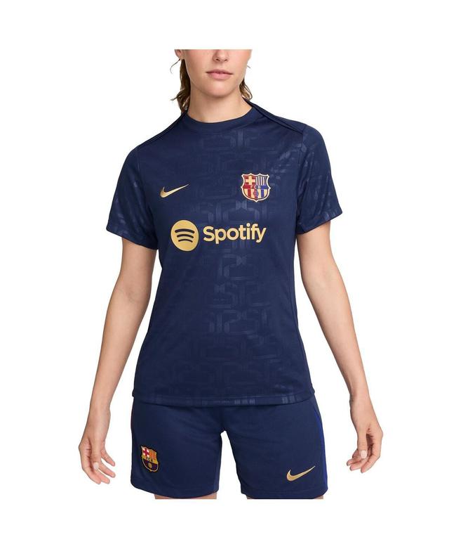 Nike Womens Navy Barcelona 2024/25 Academy Pro Pre-Match Performance Top Product Image