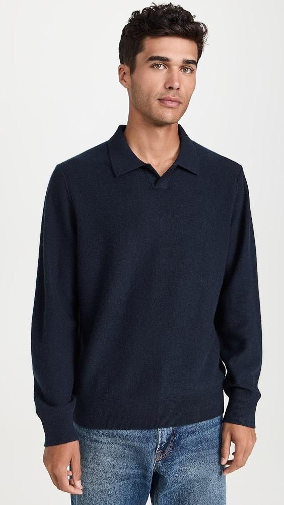 Vince Boiled Cashmere Johnny Collar Sweater | Shopbop Product Image