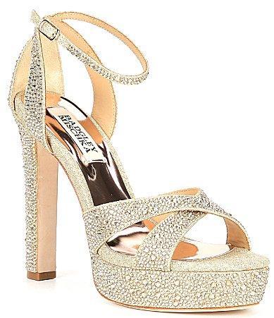 Badgley Mischka Collection Fizzy Ankle Strap Platform Sandal Product Image