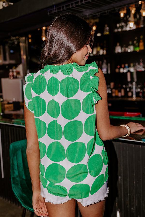 Brunch And Go Shift Top In Kelly Green Product Image