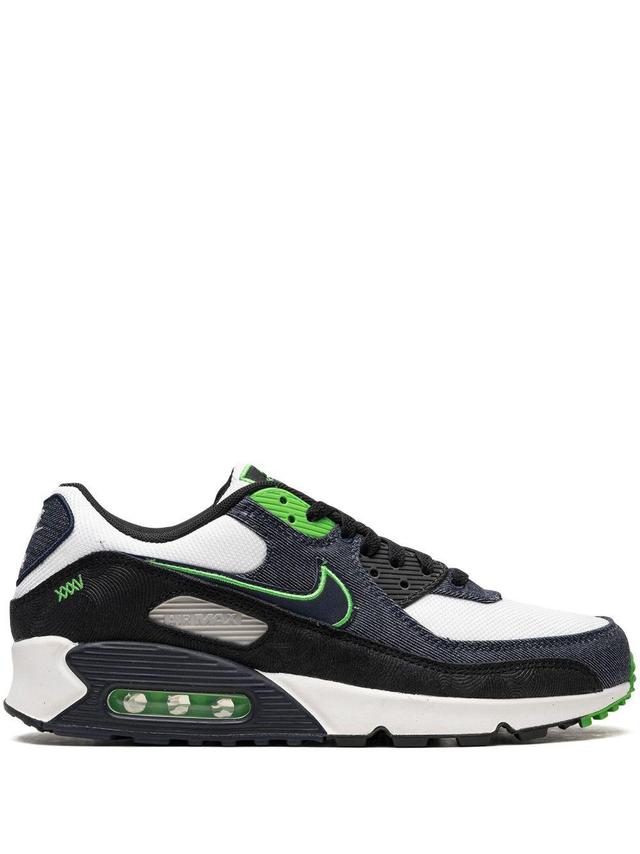 Air Max 90 "scream Green" Sneakers In Black Product Image