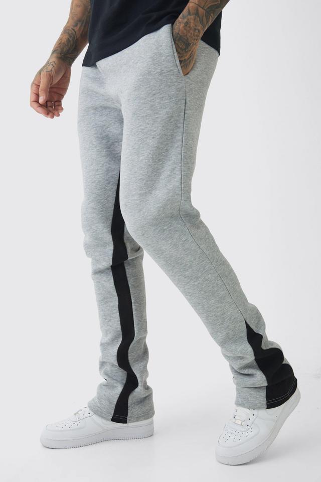 Tall Stacked Fit Gusset Sweatpants | boohooMAN USA Product Image