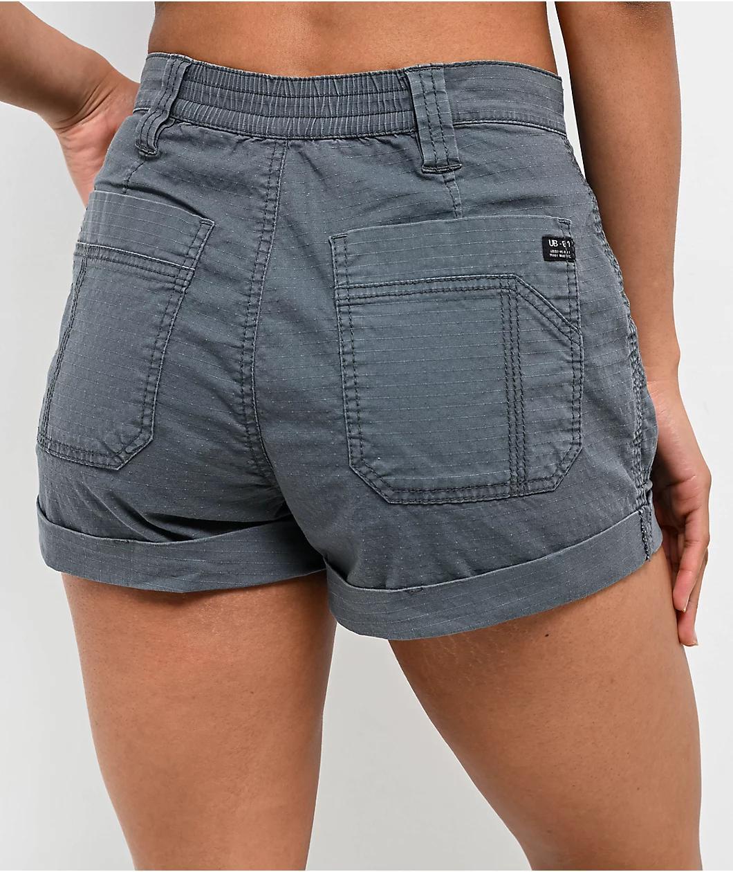 UnionBay Agnes Grey Carpenter Shorts Product Image