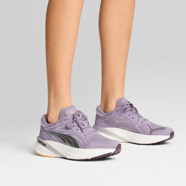 PUMA Magnify NITROâ¢ 2 Women's Running Shoes in Pale Plum/Sun Stream/Midnight Plum Product Image