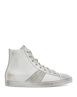 Greats Mens Reign Distressed Leather High Top Sneakers Product Image