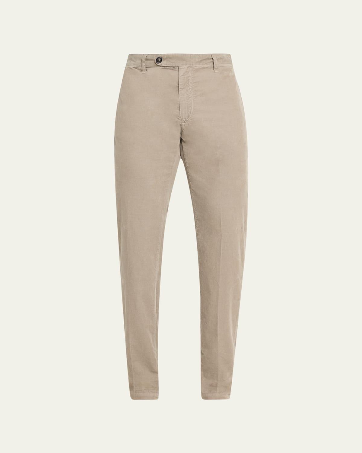 Mens Micro-Corduroy Straight Leg Pants Product Image