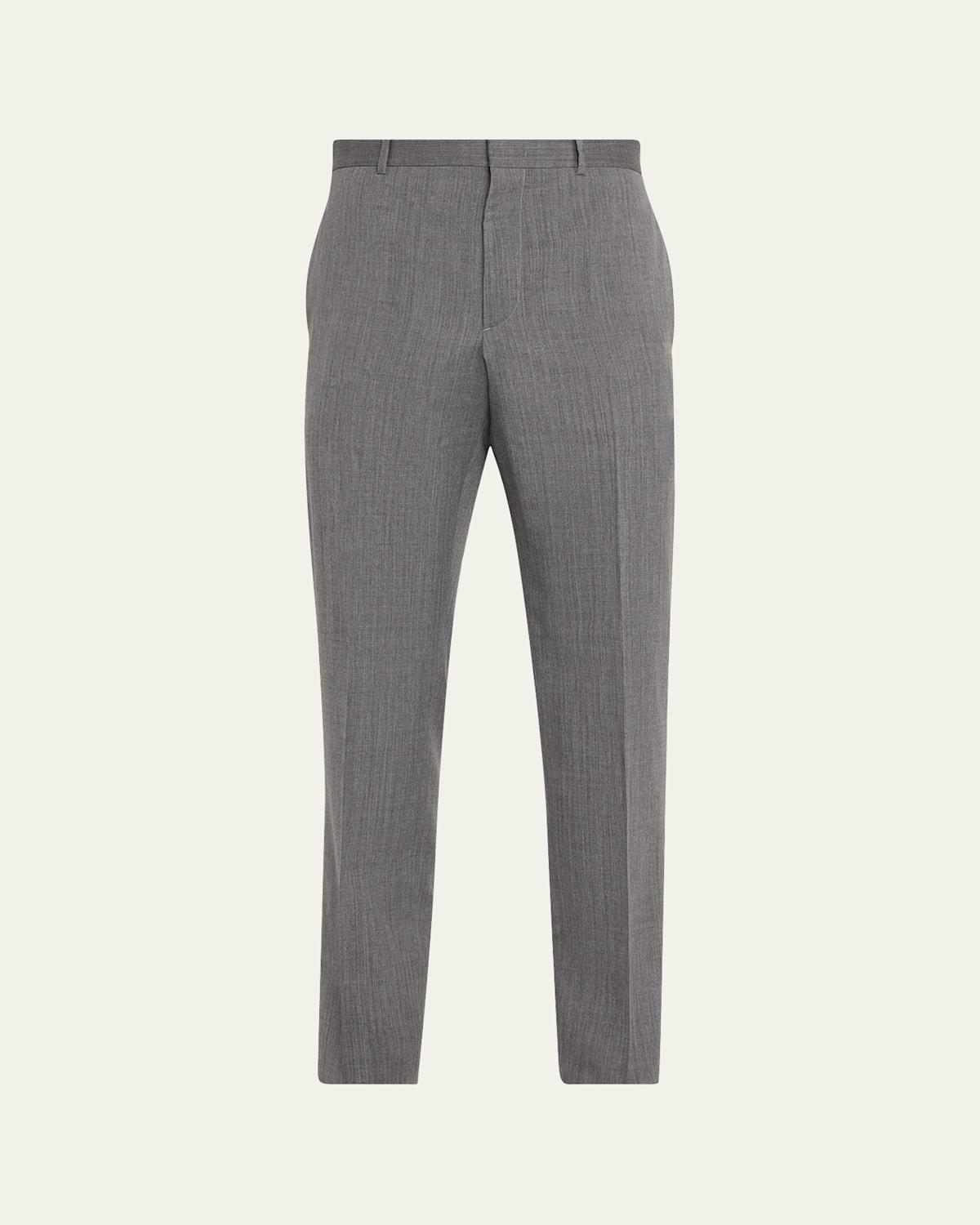 Mens Regular-Fit Wool Trousers Product Image