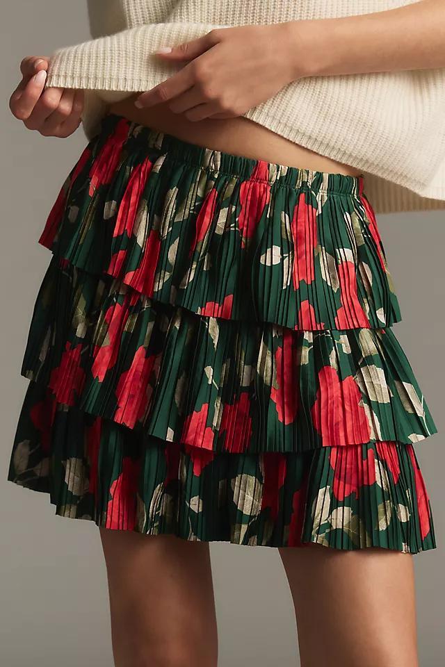 WAYF Tiered Mini Skirt Product Image