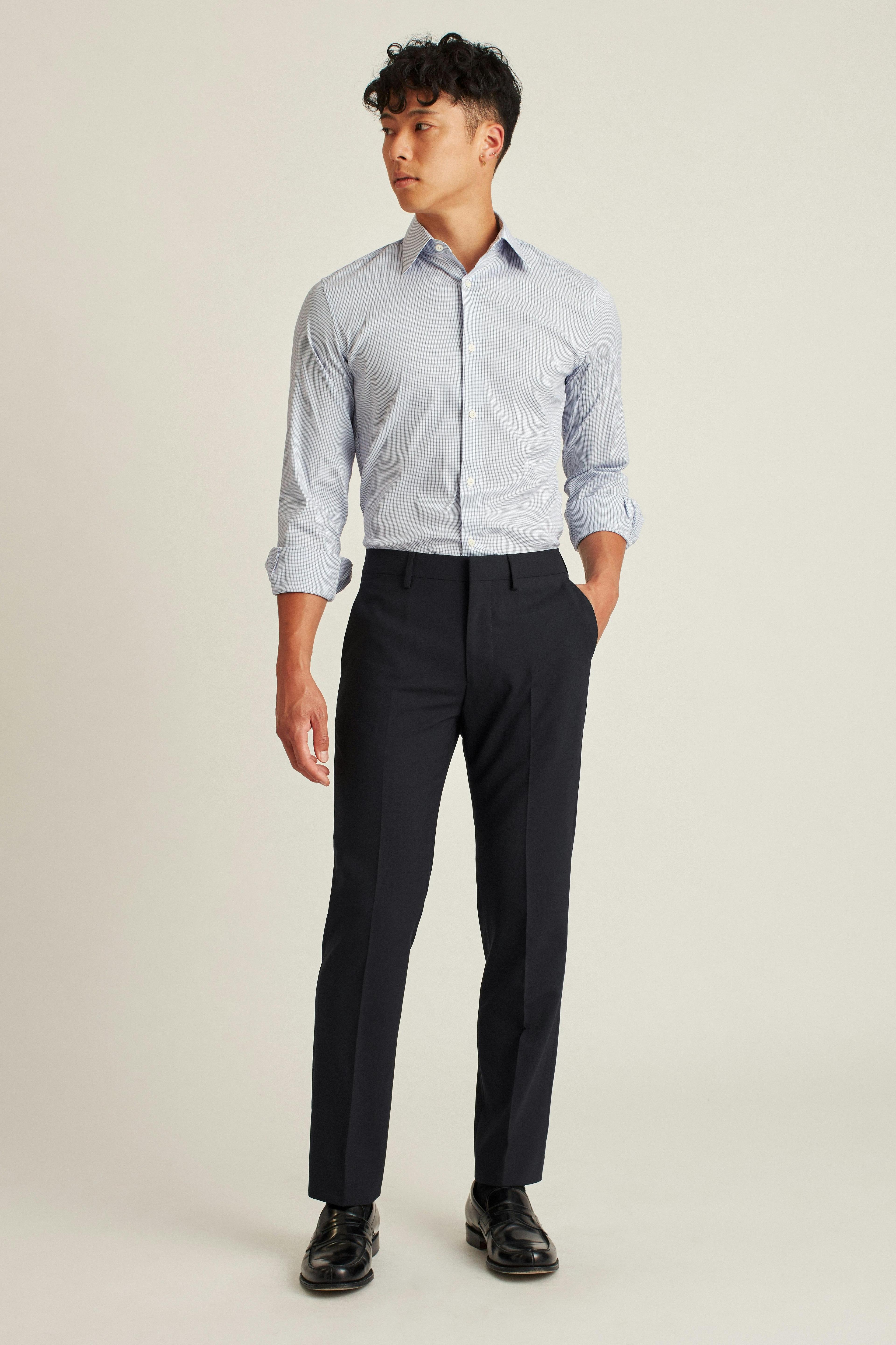 Italian Stretch Wool Dress Pants Product Image