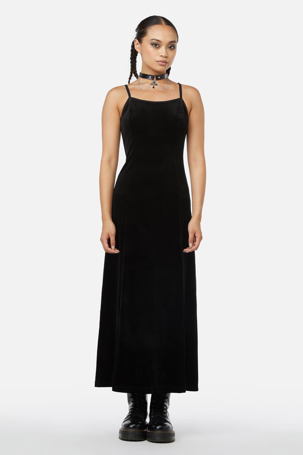 Obsidian Velvet Dress Product Image