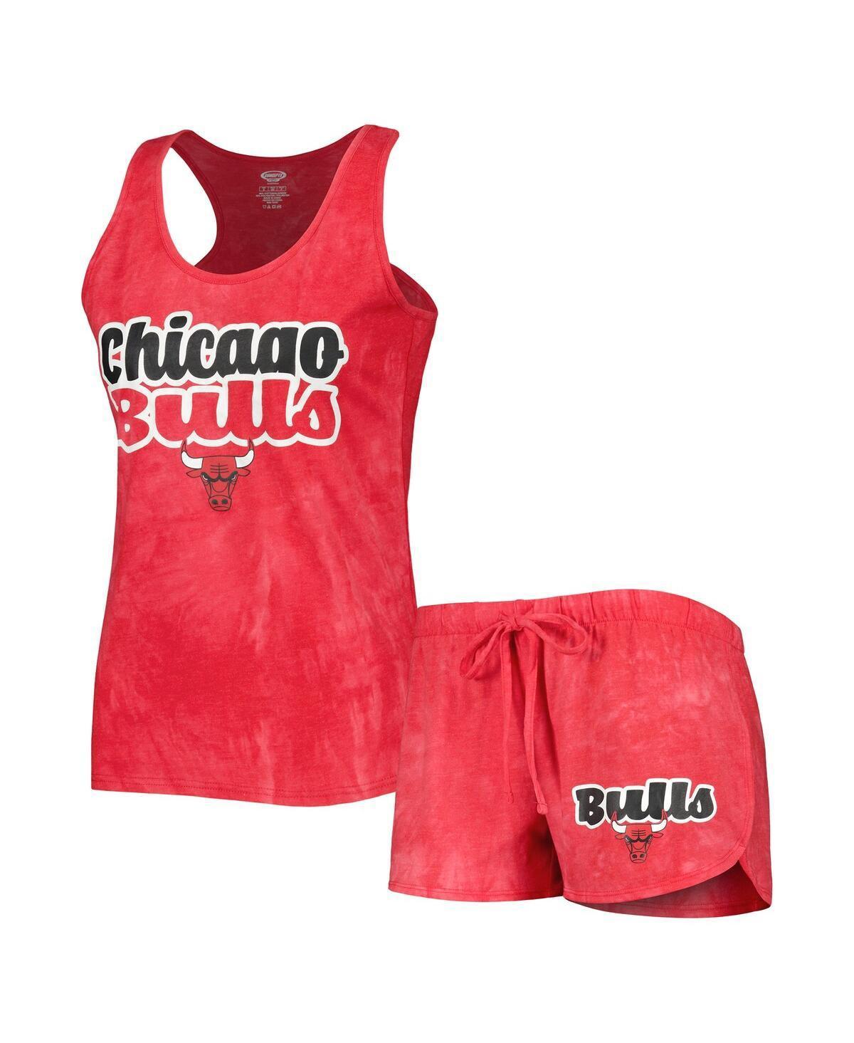 Womens Concepts Sport Red Chicago Bulls Billboard Tank Top & Shorts Sleep Set Product Image