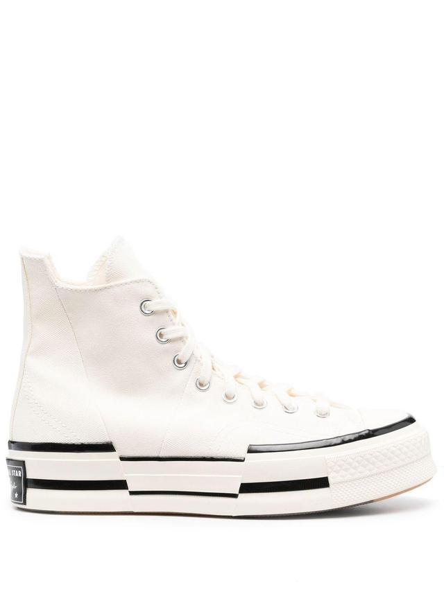 Chuck 70 Plus Egret high-top sneakers Product Image