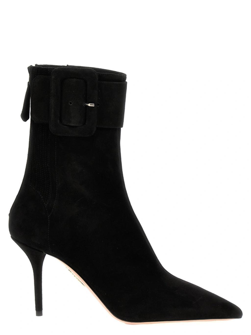 Saint Honore 85 Suede Bootie In Black product image