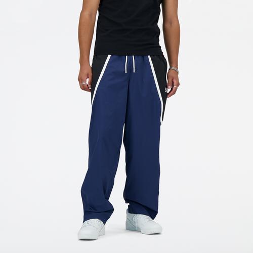 New Balance Mens Hoops Pants - White/Black/Navy Product Image